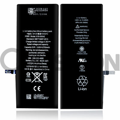 आईफोन 6 प्लस के लिए 2750mAh OEM बैटरी प्रतिस्थापन एफसीसी प्रमाण पत्र
