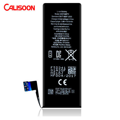 स्लिम डिज़ाइन लिथियम आयन बैटरी आईफोन 6 के लिए सफेद आउटपुट 5V 6.2x2.9x0.2 सेमी
